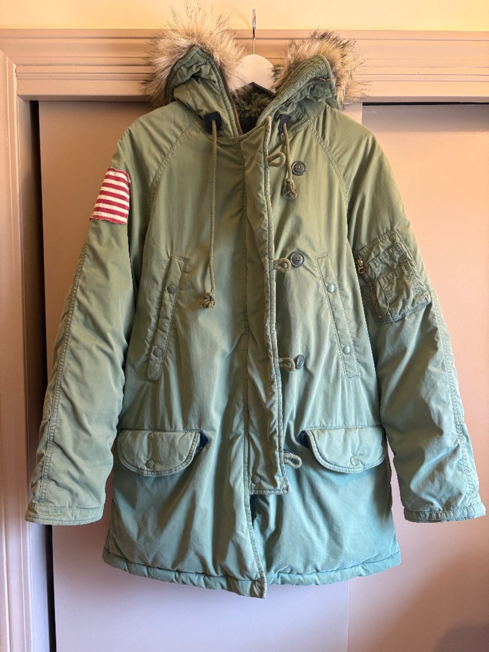 Ralph Lauren green parka XL
